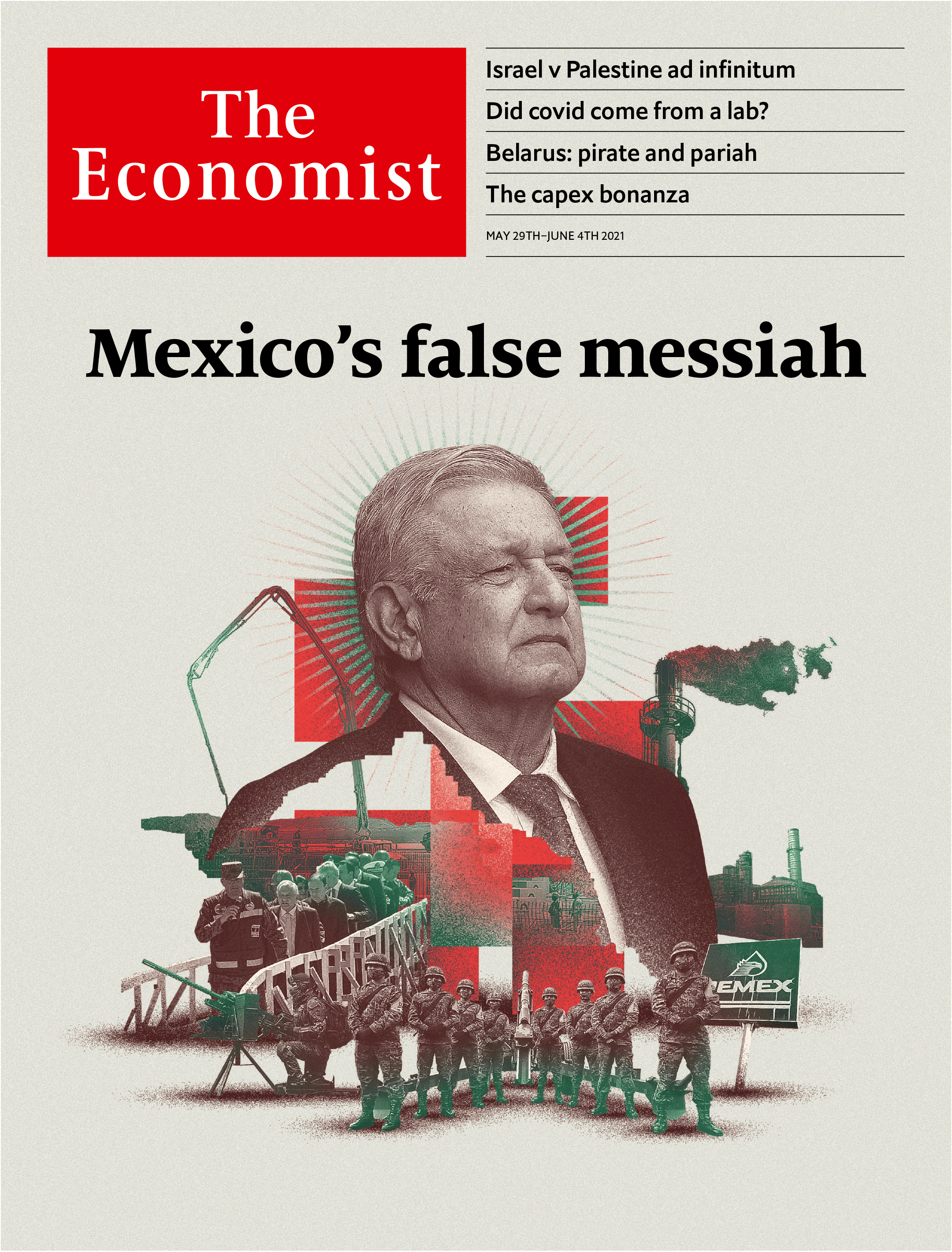 Dedica ‘The Economist’ portada a AMLO; "El falso mesías de México", titula