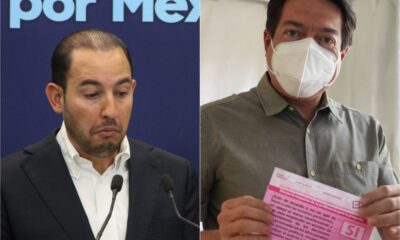 Llama Mario Delgado a participar en consulta; Marko Cortés dice que es despilfarro