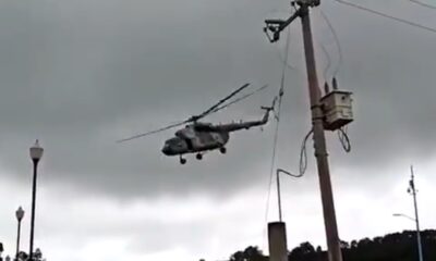 Cae helicóptero donde viajaba el secretario de Gobierno de Veracruz