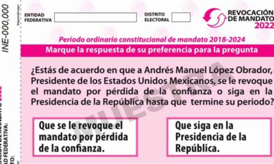 INE aprobó el diseño e impresión de la boleta para la Revocación de Mandato del presidente López Obradorl