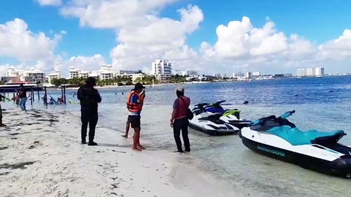 Registran balacera en playas de Cancún