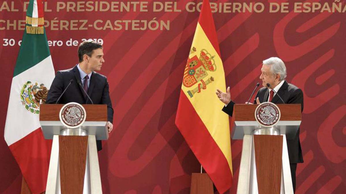 España "rechaza tajantemente las injustificadas declaraciones" de AMLO sobre relación bilateral