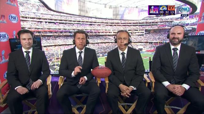 Con humor "moderado", Fox Sports hizo la tarea en el Super Bowl Foto: Especial.