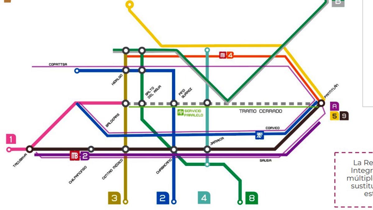 ¿Cuál será el transporte alterno ante cierre de Línea 1 del Metro?