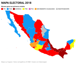 Mapa electoral 2018