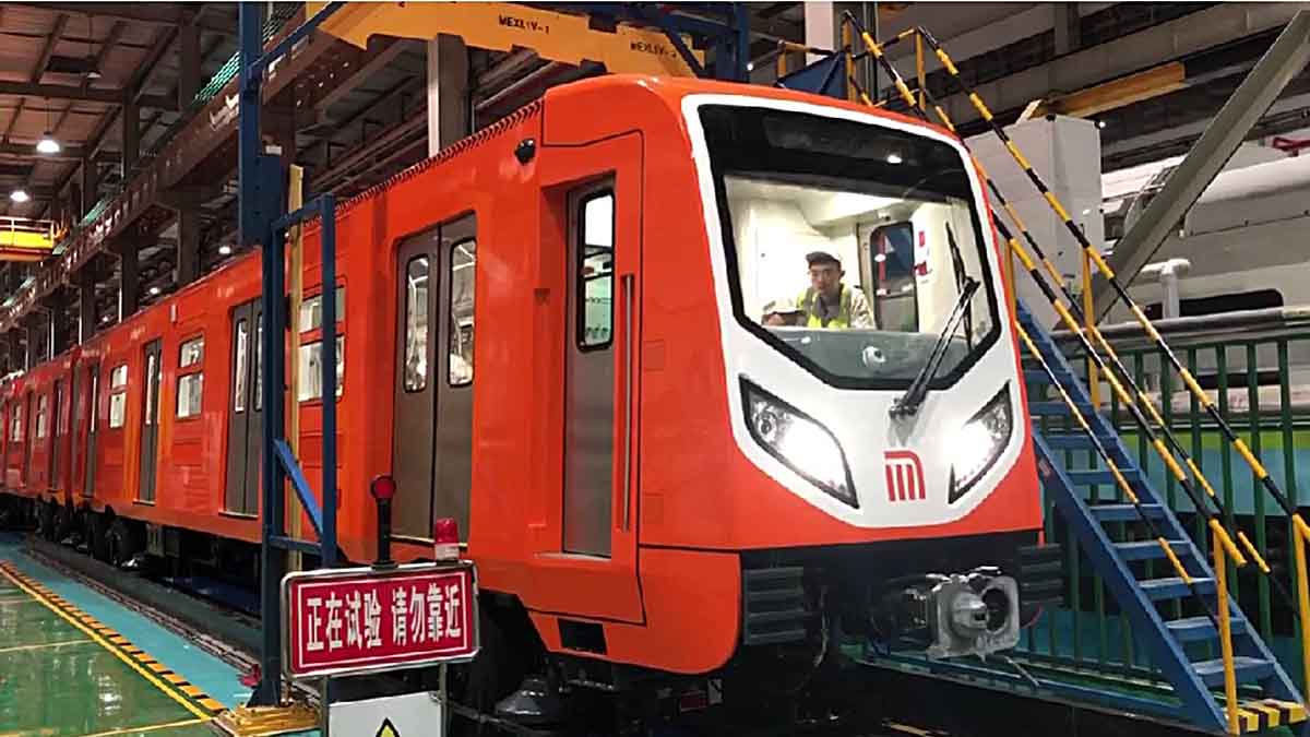 Sale de China hacia la CdMx el primer tren de la Línea 1 del Metro