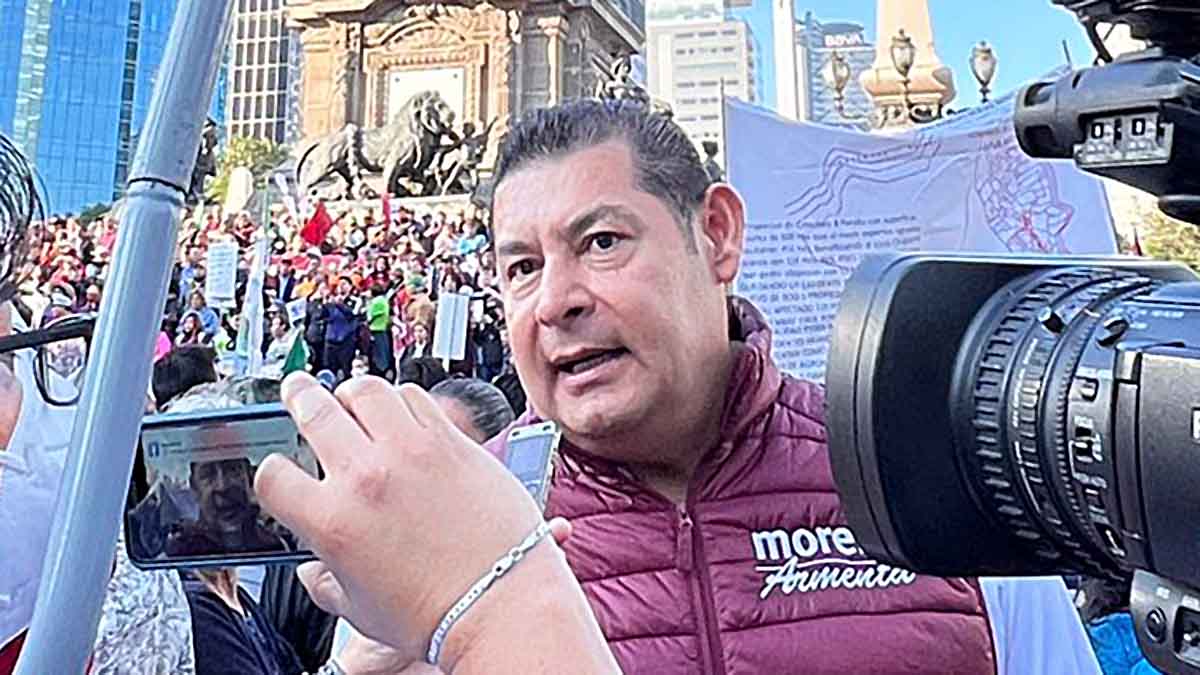 "Todos los que queremos a Andrés Manuel estamos aquí": Armenta ante ausencia de Monreal