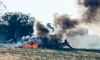 Parvada u “objeto extraño” posible causa de desplome de helicóptero, dice Fiscal de Aguascalientes