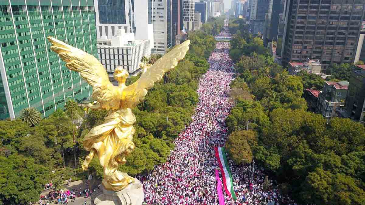 “Más de 200 mil personas marchamos”, revira Belaunzarán a Martí Batres