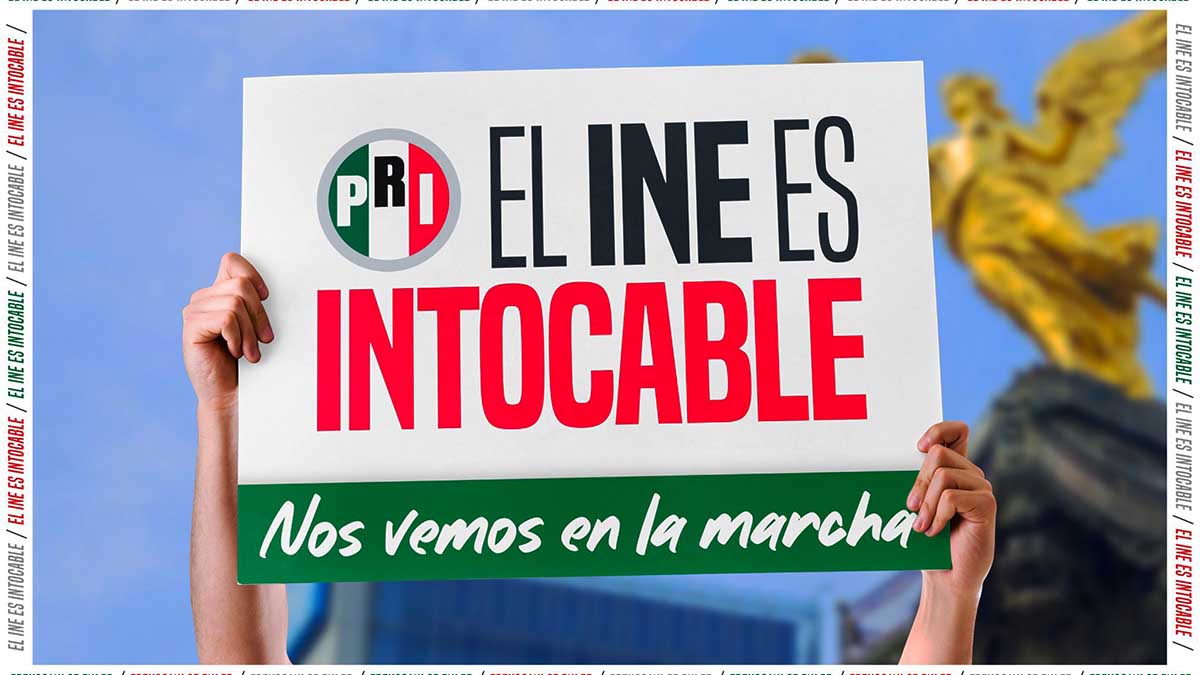 Anuncia PRI que se sumará a marcha “en defensa del INE”