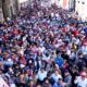 Barbosa organiza y encabeza marcha a favor de AMLO en Puebla; asisten 100 mil
