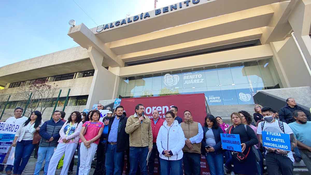 Morenistas exigen a alcalde de Benito Juárez separarse del cargo por corrupción inmobiliaria