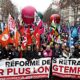 Protestas masivas contra reforma de pensiones de Macron paralizan Francia