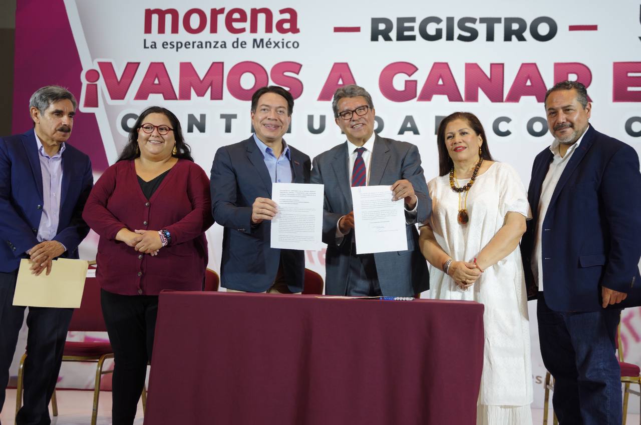Monreal se registra como candidato de Morena en elección interna rumbo a la presidencia