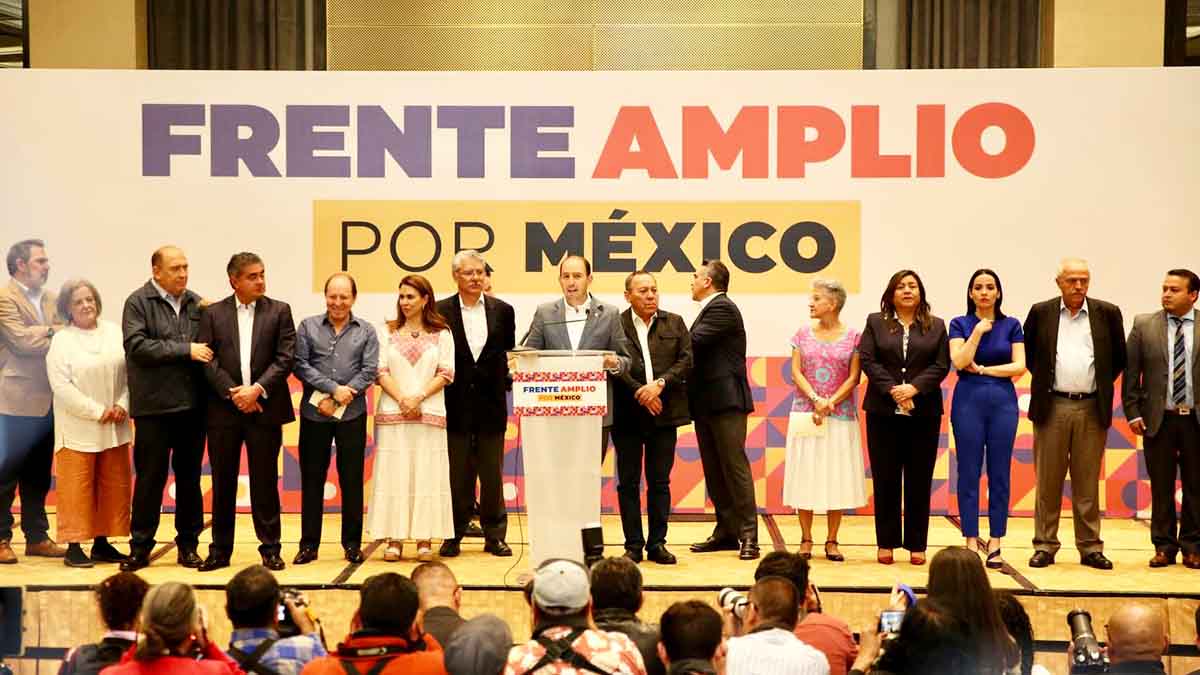 INE ordena al Frente Amplio por México respetar tiempos electorales