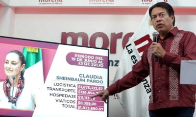 Morena presenta actualización de gastos de sus aspirantes; Sheinbaum la que más ha gastado