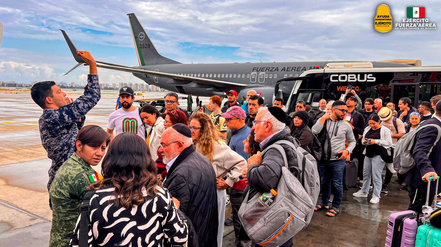 Sedena evacua a otros 158 mexicanos varados en Israel