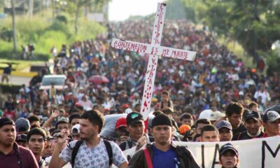 Caravana de 7 mil migrantes sale de Tapachula, Chiapas