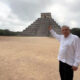México es una potencia cultural en el mundo, asegura AMLO desde Chichén Itzá