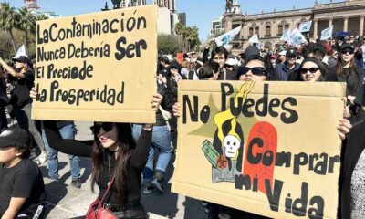 Samuel García pide sacar refinería de Cadereyta de NL y ciudadanos marchan para exigir cierre