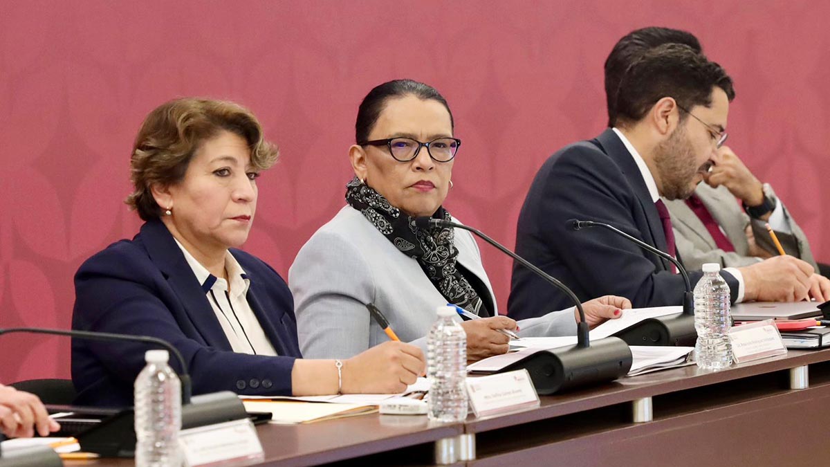 Rosa Icela Rodríguez reúne a gobernadores de Puebla, Tlaxcala, Hidalgo, Edomex y CDMX en Mesa Interestatal de Construcción de Paz