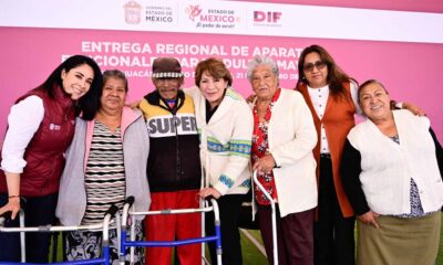 Delfina Gómez lleva “Programa de entrega de aparatos funcionales para adultos mayores” al oriente del Edomex