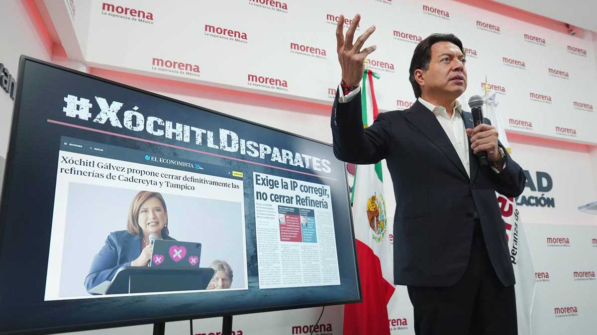 Xóchitl “no pegó su chicle” y sigue estancada, dice Mario Delgado celebra encuesta de Reforma