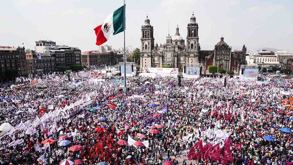 Anuncia Sheinbaum cierre de campaña en el Zócalo CDMX