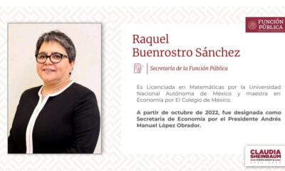 Raquel Buenrostro, secretaria de la Función Pública, “combatir la corrupción, el reto”