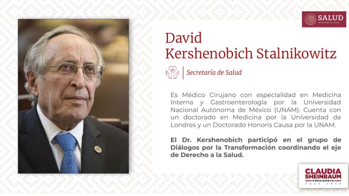 David Kershenobich, secretario de Salud: “Vamos a avanzar en un sistema de salud sólido”