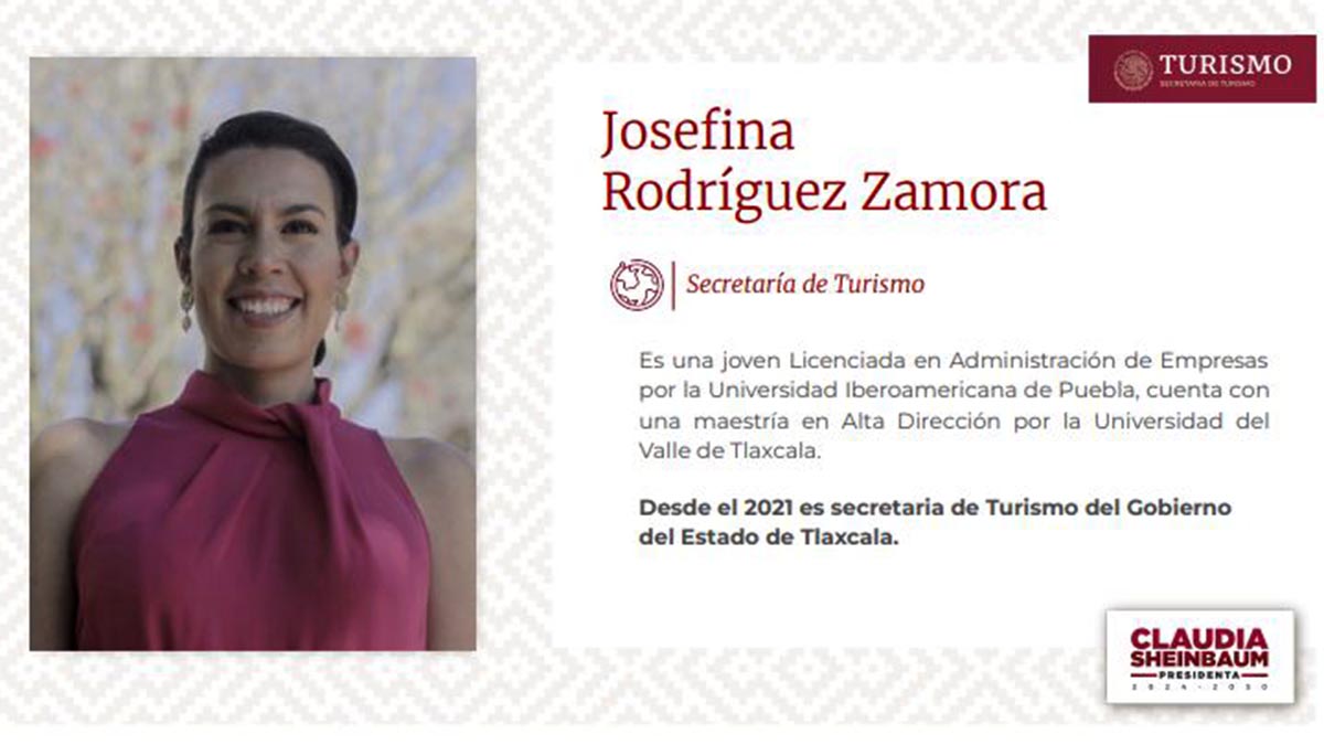 “Marcaremos una nueva era del turismo”, se compromete Josefina Rodríguez Zamora tras nombramiento