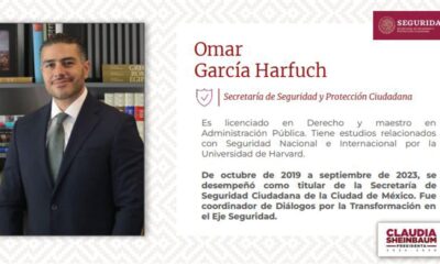 García Harfuch, próximo secretario de Seguridad, ofrece coordinación con Sedena, Semar y GN
