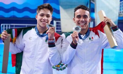 México consigue medalla de plata en clavados sincronizados en trampolín de 3 metros