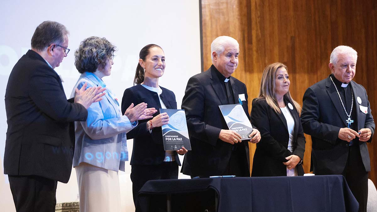 Iglesia pide a Sheinbaum trabajar juntos para alcanzar la reconciliación y la paz