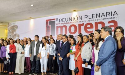 Sheinbaum presenta a bancada “histórica” con 66 senadores de Morena, incluidos los 2 experredistas