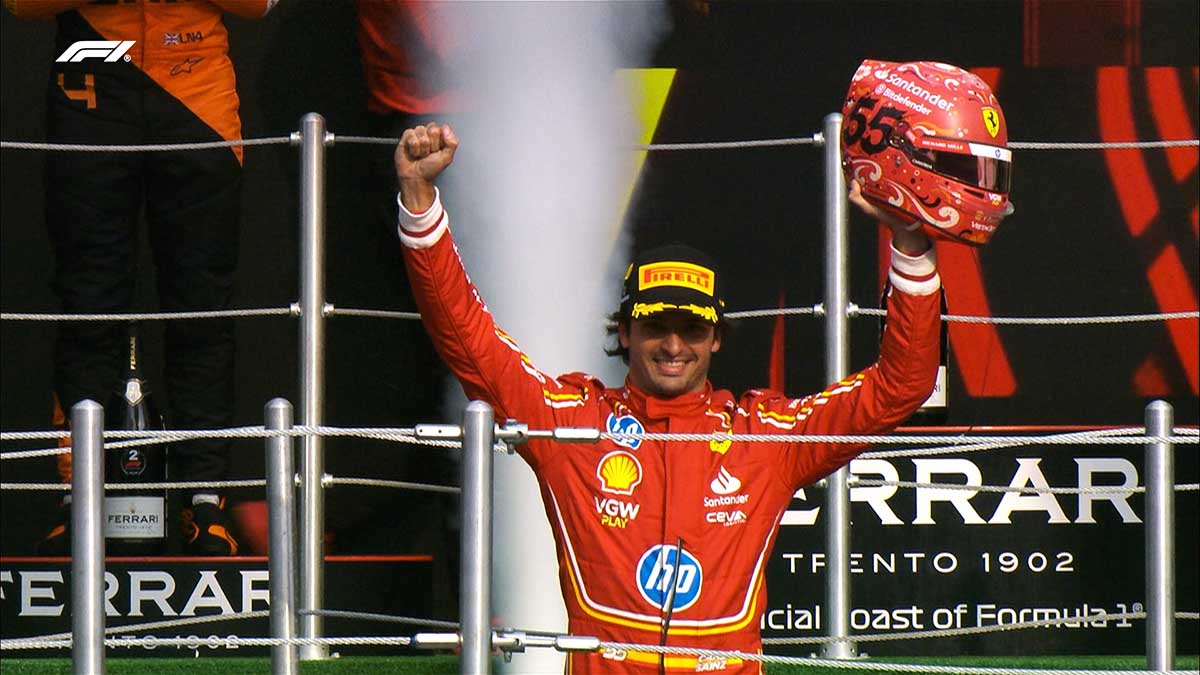 Carlos Sainz gana el Gran Premio de México; ‘Checo’ Pérez queda en último lugar