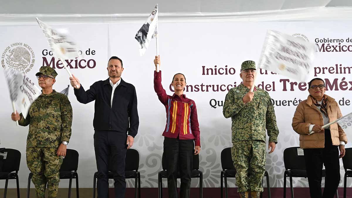 En abril, inicia construcción del Tren México – Querétaro, adelanta Sheinbaum