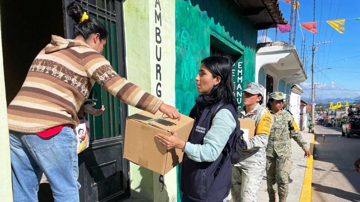 Gobierno federal entra a Pantelhó a restablecer servicios y entregar apoyo a la población