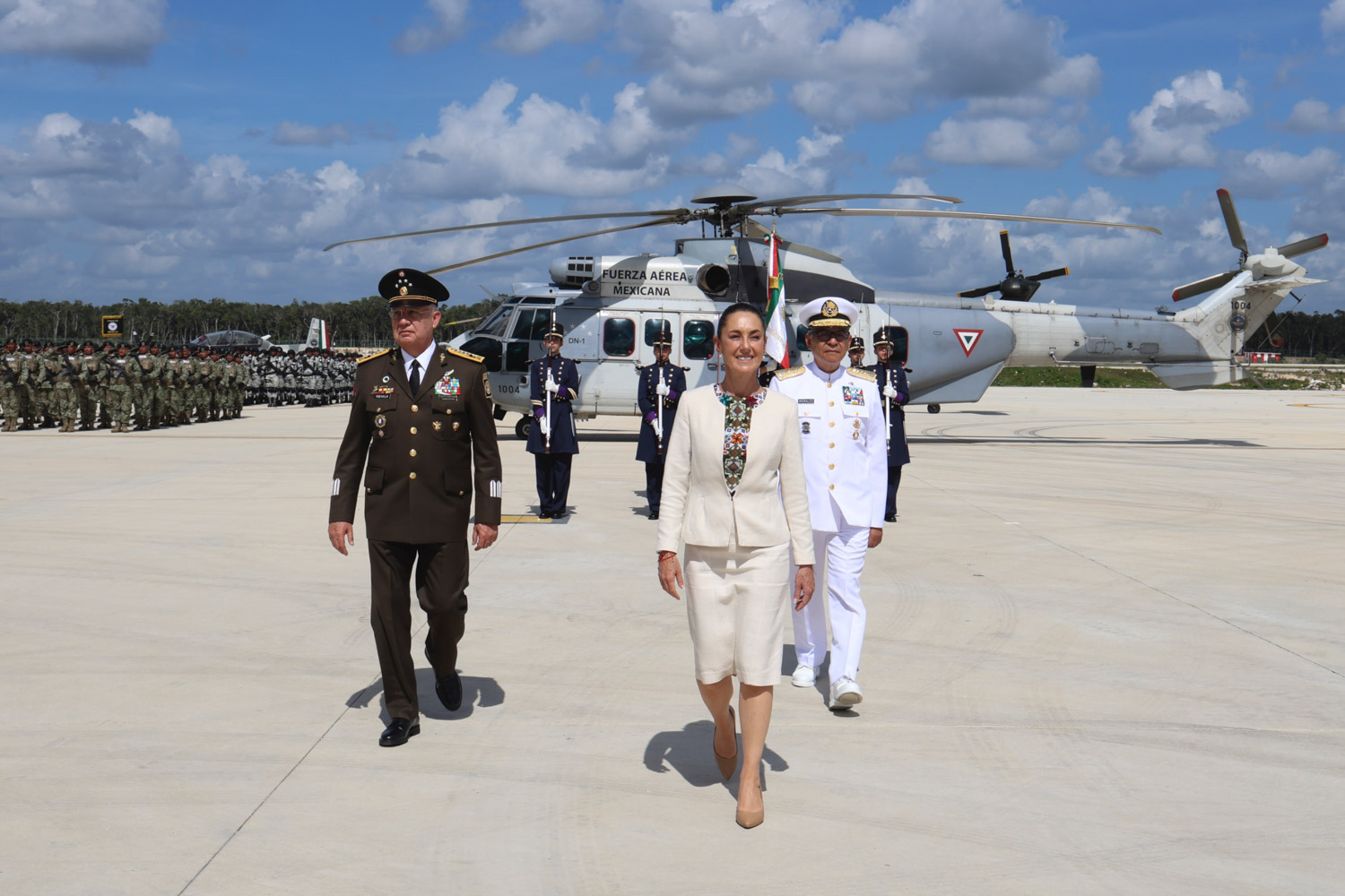 Fuerzas Armadas y aérea han cumplido con defender la soberanía: Sheinbaum