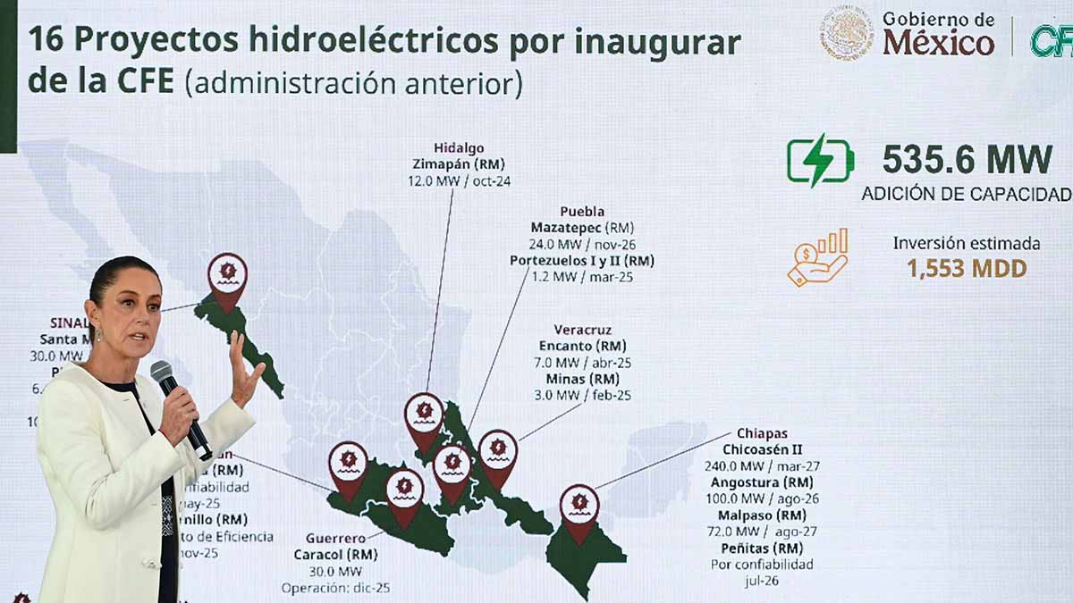 CFE presenta plan de expansión para el sexenio; plantea 51 proyectos