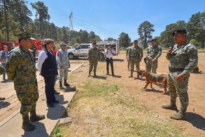 Delfina Gómez  y Fuerzas Armadas reafirman estrategia de seguridad