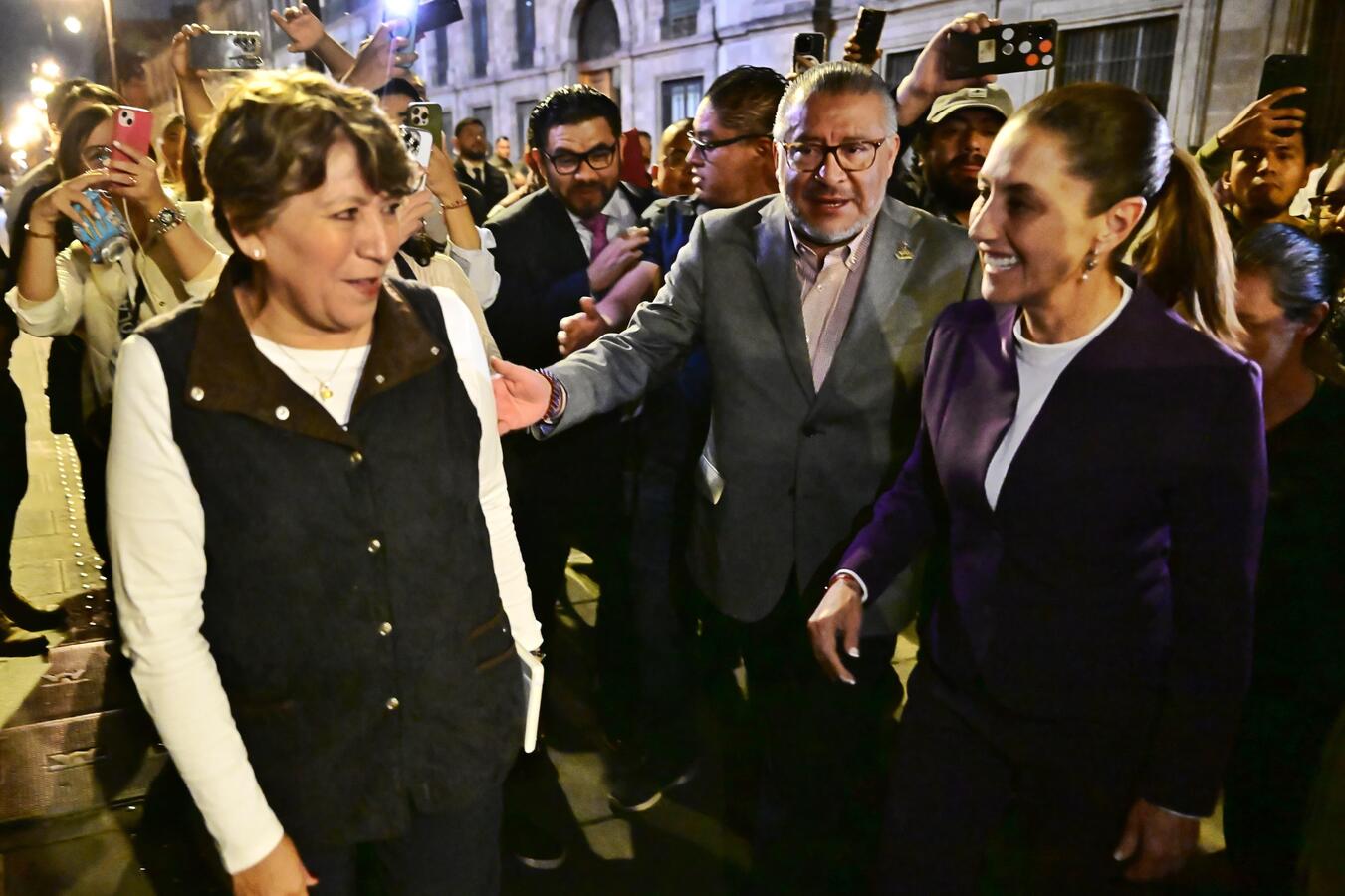 Sheinbaum se reúne con gobernadora y secretario de Gobierno del Edomex