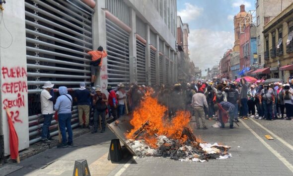 Sheinbaum desaprueba violencia de la CNTE