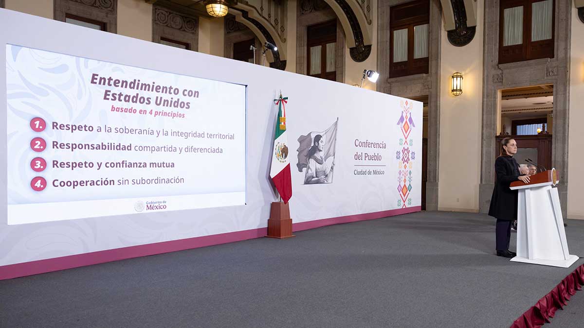Colaboración de EEUU solo fue con inteligencia, afirma Sheinbaum