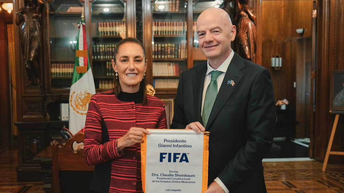 “Todo va a salir maravilloso”, dice Sheinbaum tras recibir a Infantino