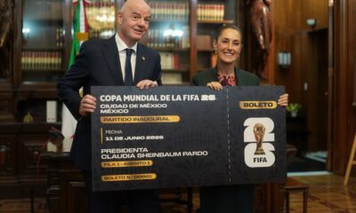 Desayuna Sheinbaum con Infantino; conversarán sobre movilidad para el Mundial