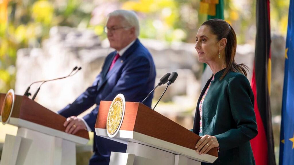 Ante guerras, Sheinbaum y Steinmeier se pronuncian por un orden internacional en paz y con cooperación
