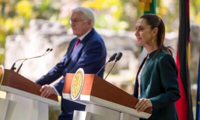 Ante guerras, Sheinbaum y Steinmeier se pronuncian por un orden internacional en paz y con cooperación