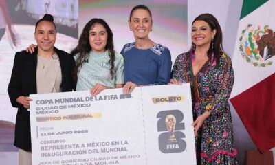 Sheinbaum y Brugada entregan boletos para inauguración del Mundial