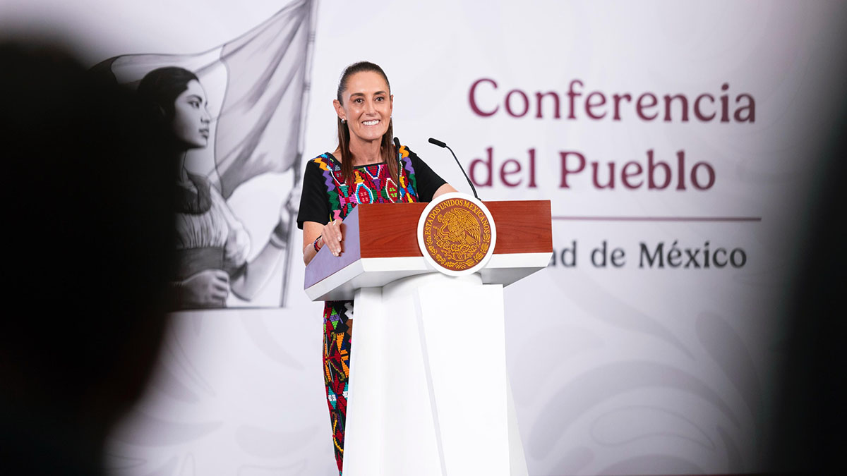Sheinbaum celebra mejora de la paz en el país durante 2025